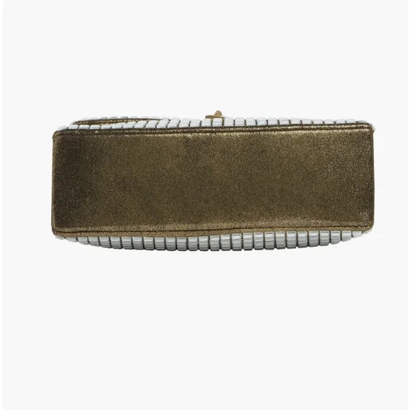 Kurt Geiger Metallic Grid Shoulder Bag W/Dust Bag NWT - Picture 10 of 16